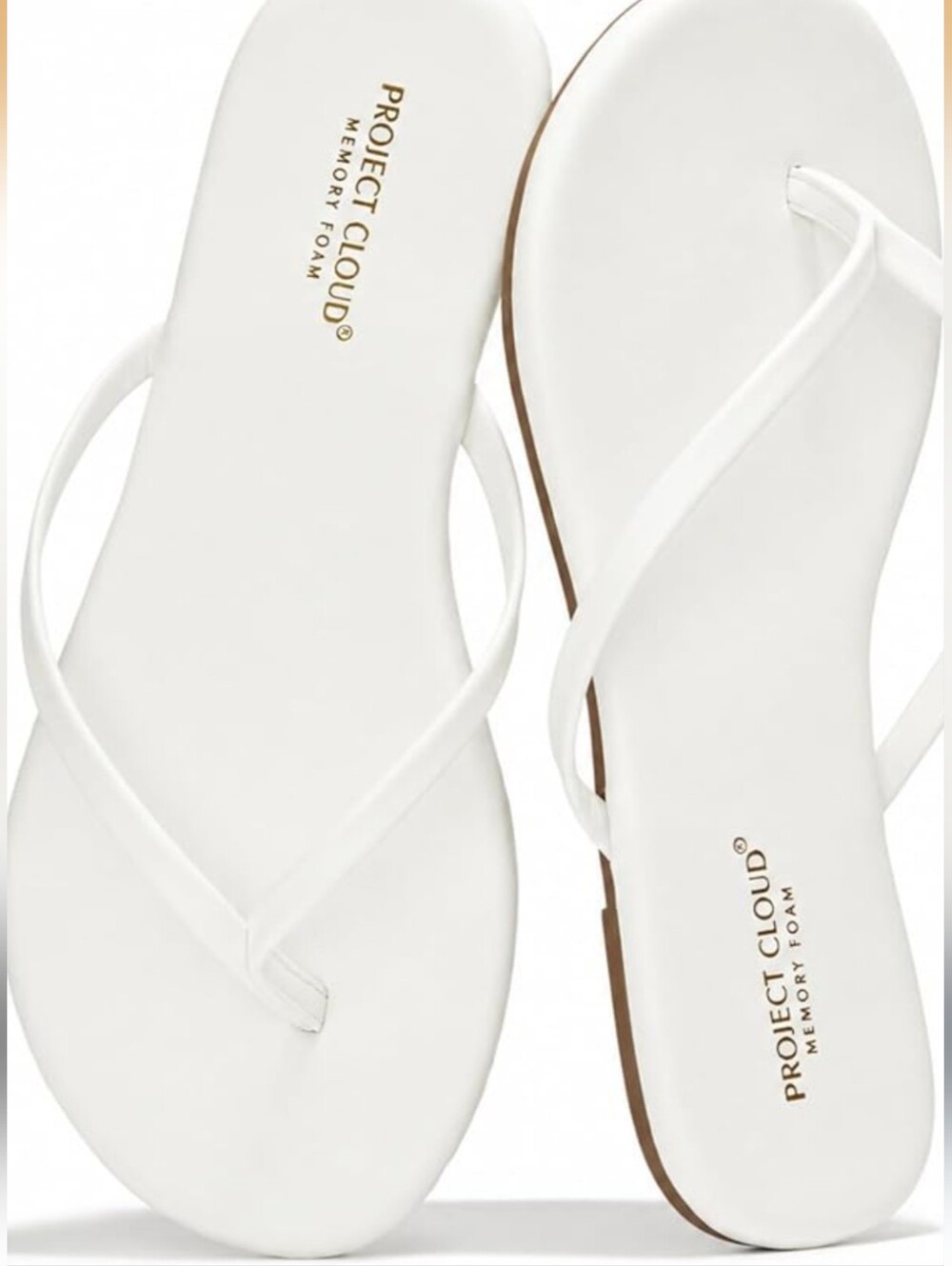 PROJECT CLOUD Memory Foam, Flat, Flip Flops for Women